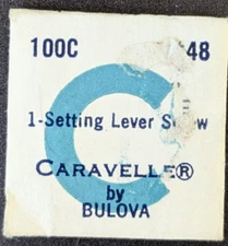 NOS Genuine Bulova Cal. 110C - Setting Lever Screw - #48 Vintage Watch Part