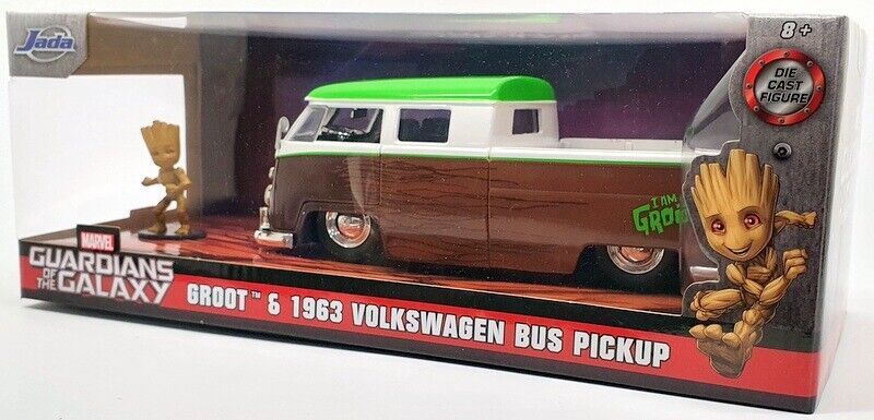 ミニカー 1:24  1963 VOLKSWAGEN BUS w/ GROOT Amazon.com: Jada Toys Marvel Guardians of The Galaxy Groot