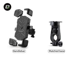 ROCKBROS Bike Handlebar Silicone Mount Holder for Cell Phone GPS Mount 360 View