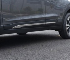 4chrome Body Side Door Molding Trim Sill Cover Guard For Nissan Kicks 2019-2020