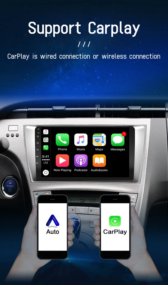 6GB+128GB Für Toyota Prius 3 2009-2015 Autoradio Android 14 GPS Navi WIFI DAB+AM - Bild 4 von 4