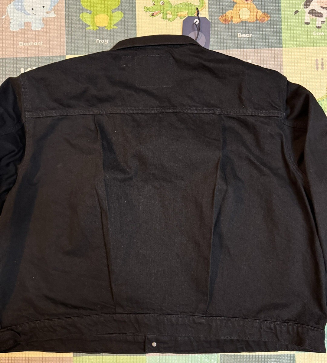 Levi's Japanese Denim Type I Jacket Mens Sz XXL Black Vintage