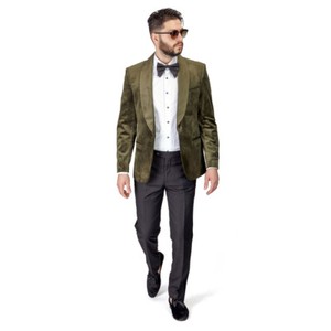 army green suit jacket