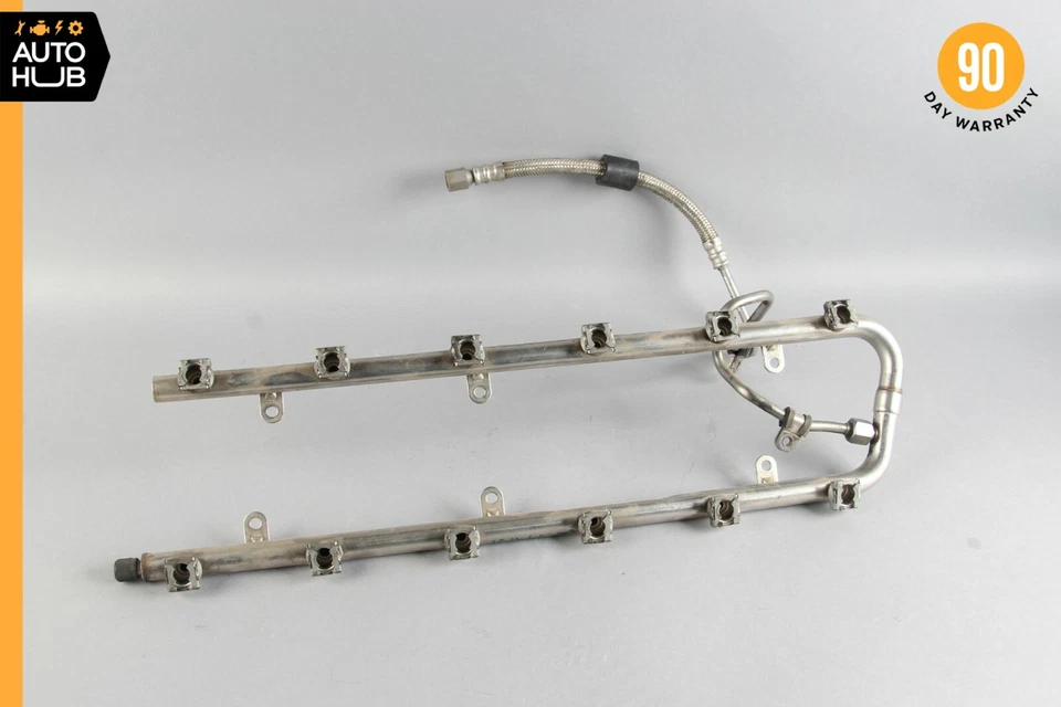 03-14 Mercedes W216 CL600 S600 S65 AMG Carril inyector de combustible 2750700695 OEM Foto 2 de 4