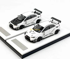 ZD 404Error 1:64 White Lancer EVO X Varis Sports Model Diecast Resin Car BN
