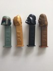 4 PEZ DISPENSERS STAR WARS Characters 1997 Darth C3po Chewbacca Boba Fett — photo 2