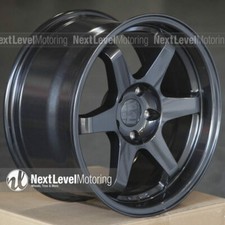 9SIX9 17x8 17x9 5x114.3 +25 CARBON GRAY TE37 STYLE WHEELS FITS 350Z G35 240SX