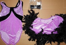 NWT Dance Costume Dress Up Pageant Leotard and Tap Skirt 2 Piece Set Small Child