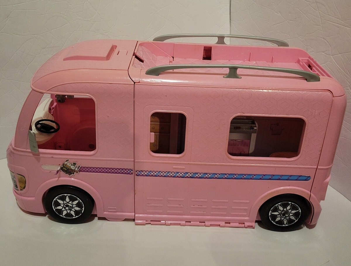 Mattel Barbie Playset Expandable Dream Camper Bus Motorhome Van Rv