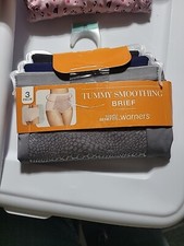 WARNER'S BLISSFUL BENEFITS 3 PR NO MUFFIN TOP TUMMY SMOOTHING BRIEF NWT SIZE S 5