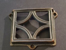 Vintage Library / File Card Catalog Drawer Steel Card Label Holder Hardware