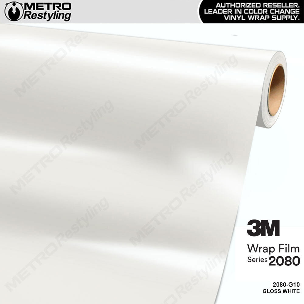3M 2080 Gloss White Vinyl Vehicle Car Wrap Decal Film Sheet Roll | G10