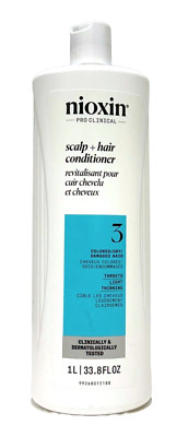 Nioxin System 3 Scalp + Hair Light Thinning Hair Conditioner 33.8 oz Authentic