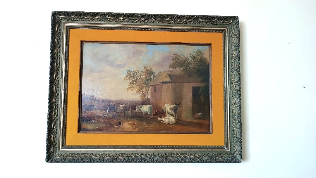 Óleo sobre Lienzo Scuola Inglés Del XIX Siglo