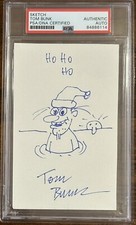 Garbage Pail Kids Original Sketch Drawing Signed & Drawn By Tom Bunk PSA DNA COA
