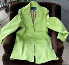 Mackintosh Women’s Lime Green Trench Coat Size 14