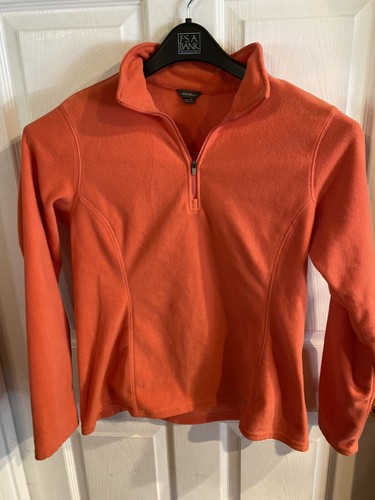 Women’s Eddie Bauer Fleece Jacket, Medium, Coral, 1/4 Zip - Picture 7 of 10