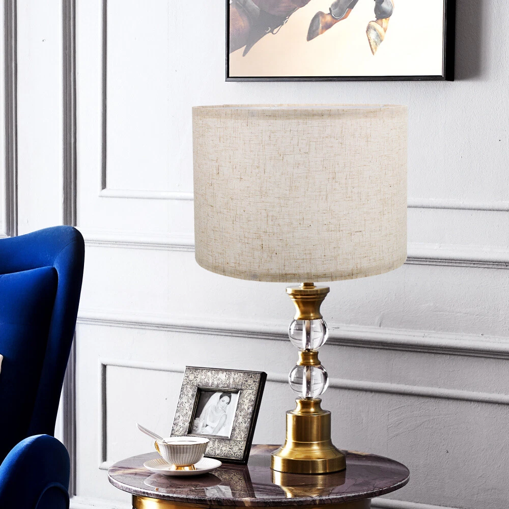 Linen Lamp chimney Household Fabric Desktop Shade Large Drum Shades Accessories