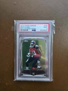 Mike Evans 2014 Topps Chrome Base RC Rookie 185 Buccaneers PSA 9