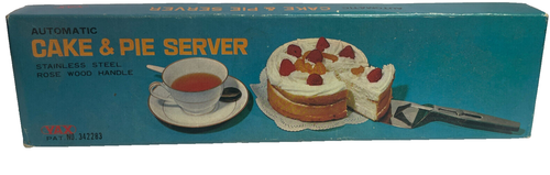Stainless Steel Automatic Cake & Pie Server Vintage Retro MCM YAX Japanese - Picture 2 of 6