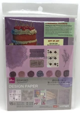 Design Paper Oshiro Collection Collage Paper Pattern 15 Sheets Decoration 2