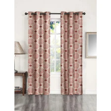 Essential Home ONE Grommet Panel - Dean / Medallion Red 40x84" 