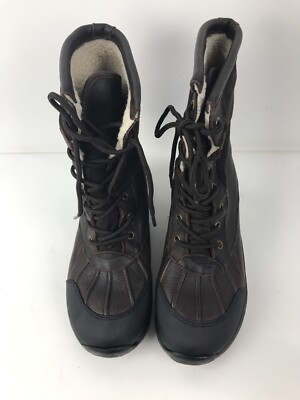 Lands End Mens Squall Snow Boots Black Blue Insulated Winter Hiking 9.5 B 34688 Amazon.com | Lands main image 3