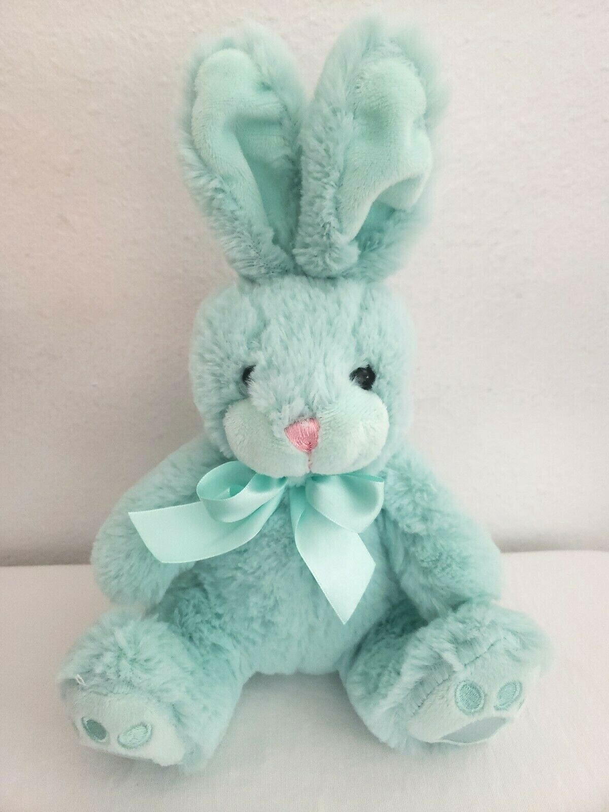 green bunny stuffed animal