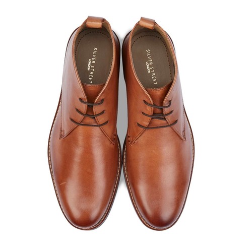 Mens Chukka Boots Genuine Leather Formal Smart Silver Street London Ludgate - Picture 10 of 25