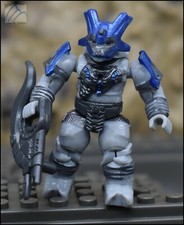 MINIFIGURA HALO MEGA BLOKS PACTO AZUL BRUTO MAYOR CON RIFLE SPIKER 97336