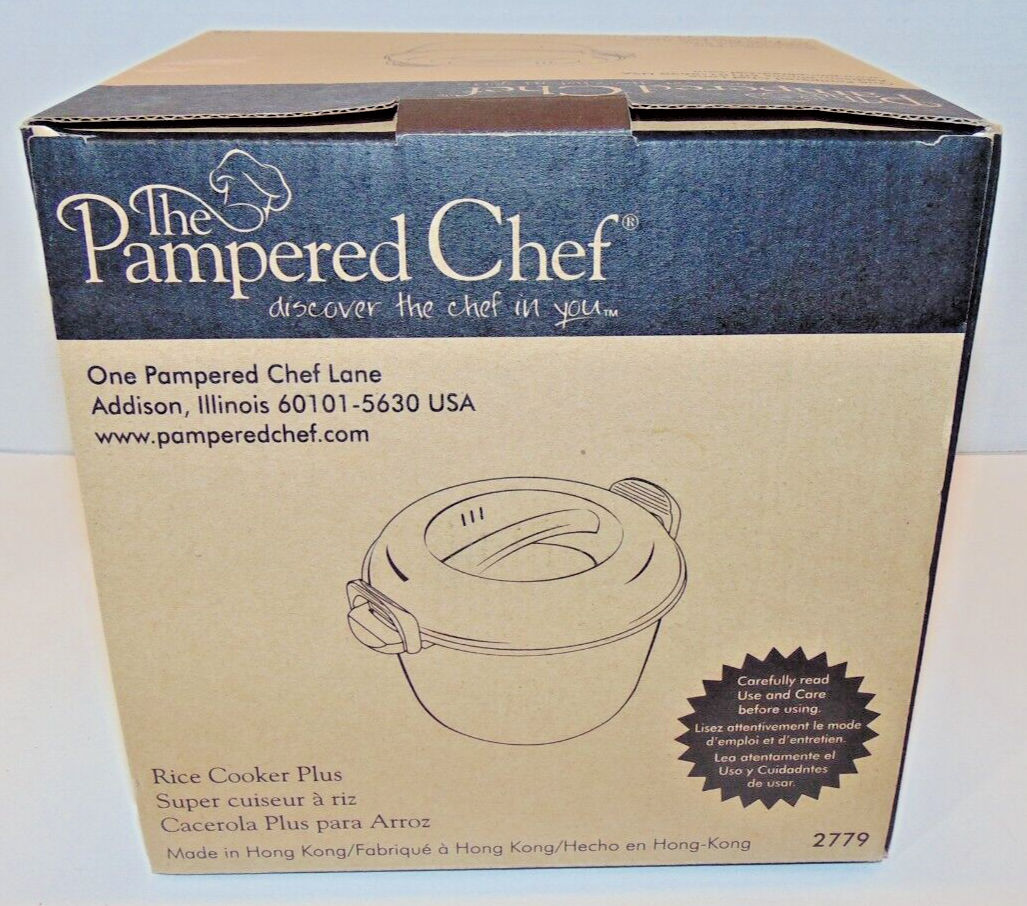 The Pampered Chef Rice Cooker Plus 2779 NEW IN BOX eBay
