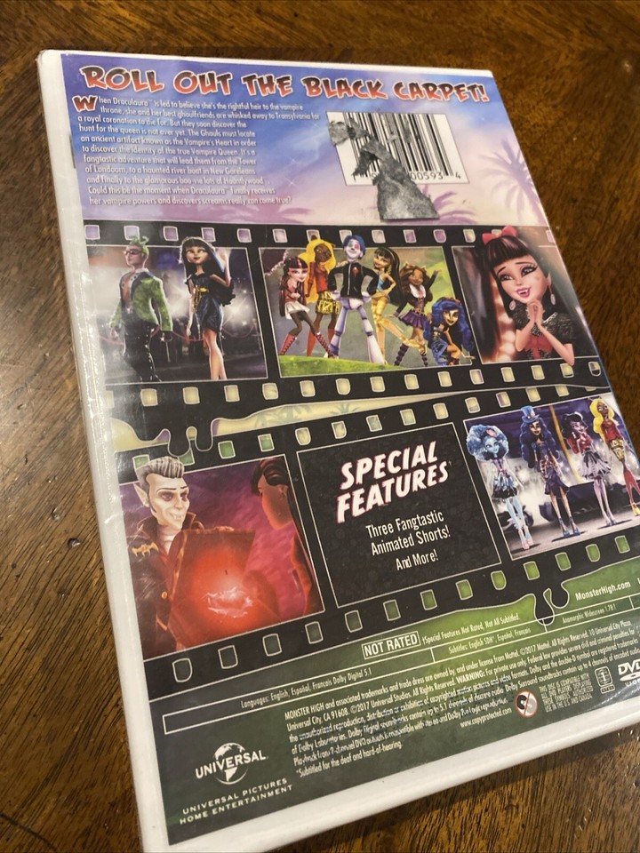 Monster High Frights, Camera, Action (DVD, 2017) KIDS GIRLS New Sealed