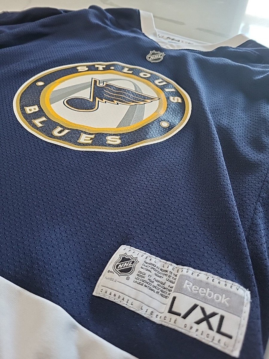 St Louis Blue Reebok Alternative Arch Jersey Size Youth L/XL