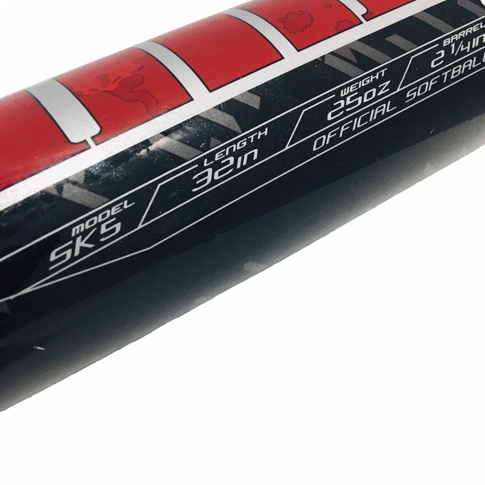 EASTON HAMMER SK5 32 PULGADAS 25 oz NEGRO ROJO 2 1/4 PULGADAS BARRIL OFICIAL SOFTBOL USSSA Foto 4 de 4