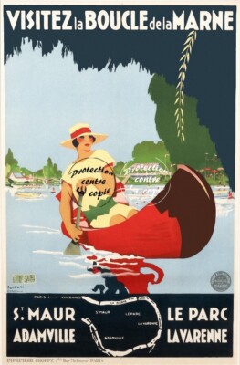 Poster St Aubin Sur Mer – Calvados – Affiche Vintage HQ 50x70cm