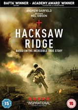 Hacksaw Ridge DVD  2017 By Simon Duggan,Andrew Garfield,Sam Worthington,P
