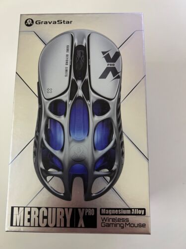 GravaStar Mercury X Pro Wireless RGB Gaming Mouse 2K DPI PAW 3950 Sensor 8KHz