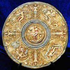 NEOCLASSICAL NUDE PLAQUE ANCIENT COPY GREEK ROMAN MALE WINGED RELIEF CERTIFICATE