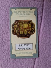 RJ LEA - OLD POTTERY & PORCELAIN 2nd (SCARCE " RECORDER " BACKS) #68 WROTHAM VG