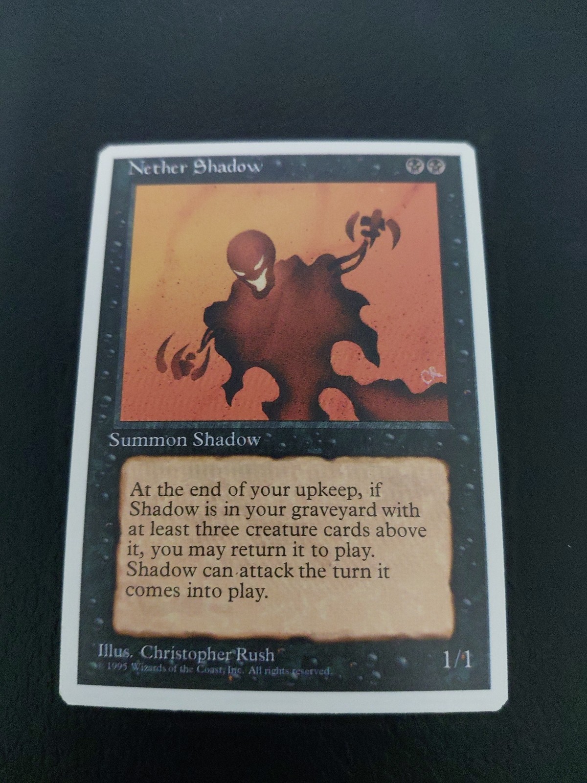 Nether Shadow Fourth Edition 1995 Vintage Rare MTG Magic Card NM