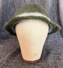 Handmade Felted Wool Bucket Hat Vintage Look