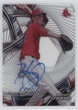 2016 Topps High Tek Auto Henry Owens #HT-HO Auto 2t7