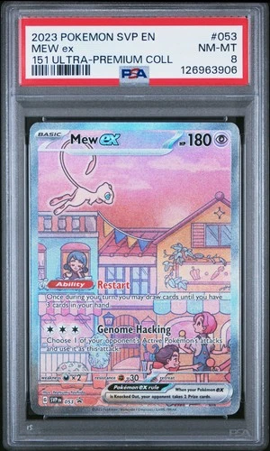 2023 POKEMON SVP EN-SV BLACK STAR PROMO 151 ULTRA-PREM COLL #053 MEW EX PSA 8