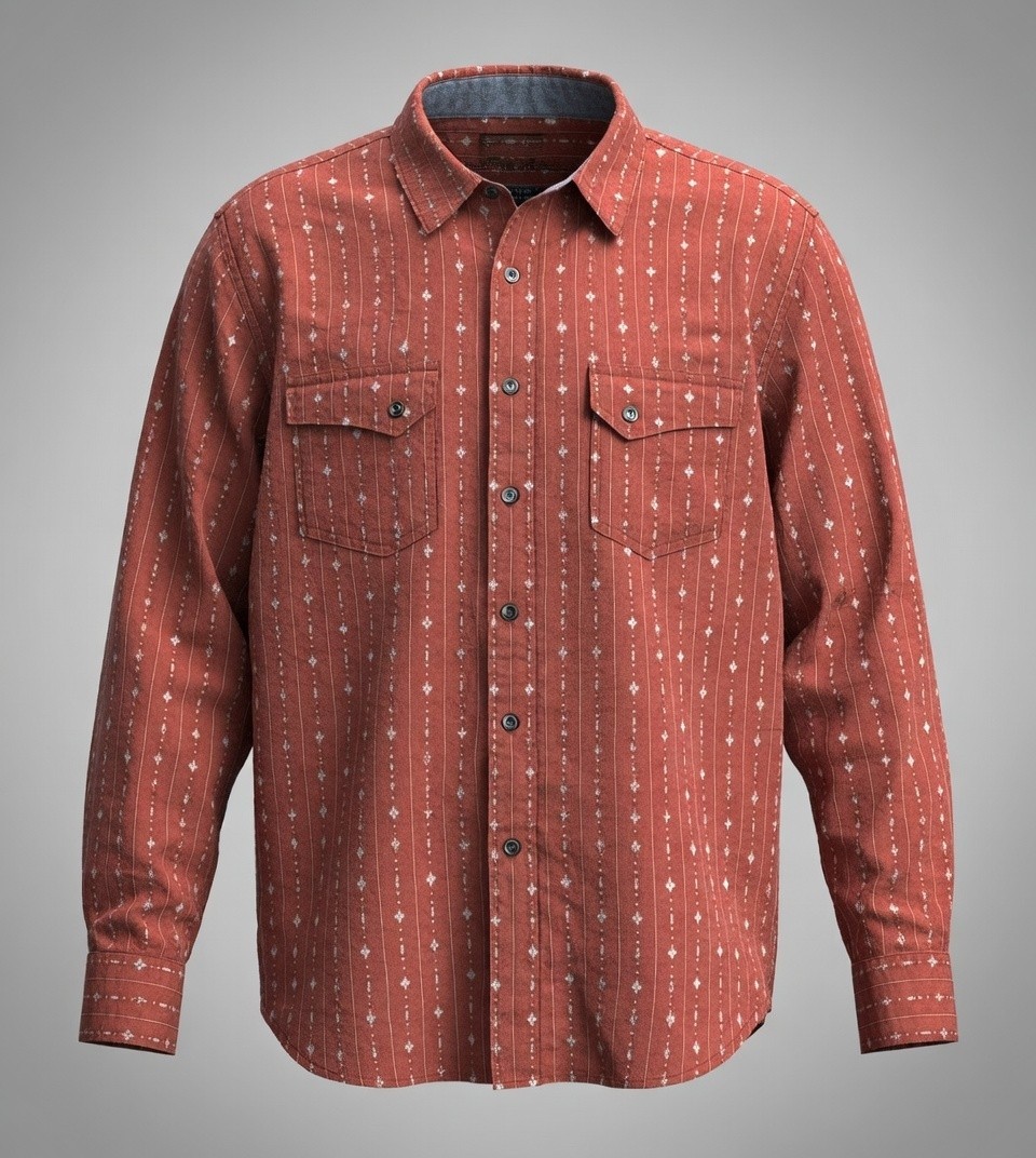 Pendleton Button Down Western Vertical Dotted Str… - image 9