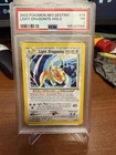 2002 Pokemon Neo Destiny Light Dragonite Holo 14/105 Holo Rare PSA 1 with Swirl!