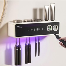 Toothbrush Holders for Bathrooms,Electric Toothbrush Holder Wall Mounted - 6 ...