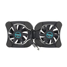 Dual USB Fan Cooler Pad for Laptop 7-15 Inch Adjustable Foldable Arms Low Noise