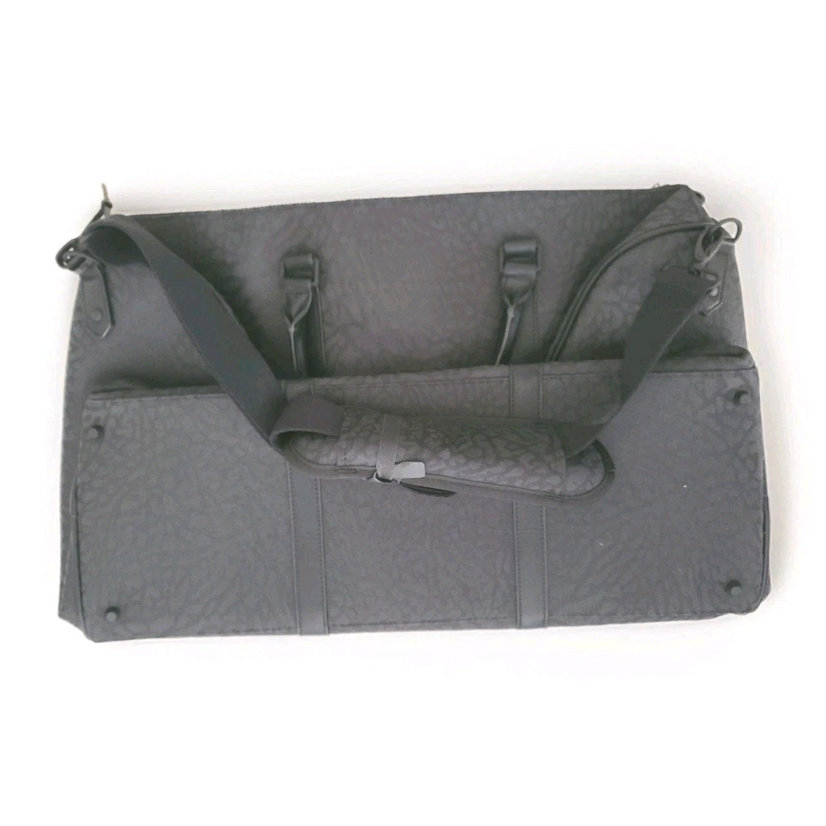 NEW Nike Air Jordan 40L Icon Black Duffle Bag Sack Cement Elephant
