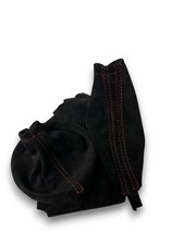 Genuine Suede Shift Ebrake Boot Cover For 20152021 Subaru Wrx Sti Red Stitching