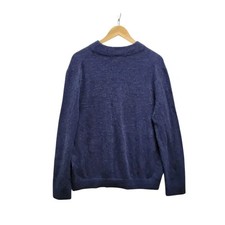 Lacoste Ocean Blue 100 Cashmere Round Neck Sweater Men 105 Size